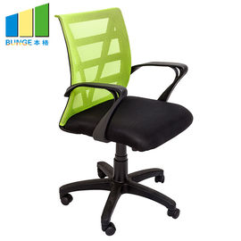 Silla cómoda de la malla de la oficina del marco metálico/silla de la oficina de la tela con las ruedas de nylon
