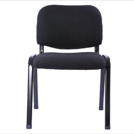 Silla de la oficina, sala de reunión o sillas ergonómica azul del cuarto de visitas sin las ruedas