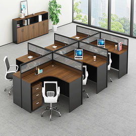 División modular moderna del puesto de trabajo de los muebles de oficinas del cubículo para el vendedor 4