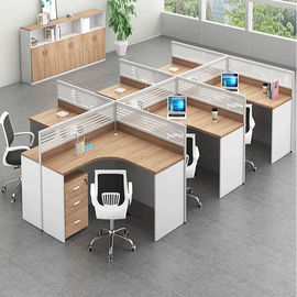 División modular moderna del puesto de trabajo de los muebles de oficinas del cubículo para el vendedor 4