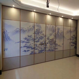 Las paredes de división plegables modificadas para requisitos particulares de la pared movible pintaron diversas imágenes