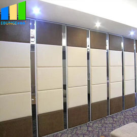 Paredes de división plegables de división del hotel de Nigeria de la ejecución de madera acústica movible de la pared con color de la variedad