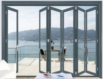 Puertas de cristal esmaltadas doble exterior de EBUNGE que doblan la puerta de la división para residencial o comercial