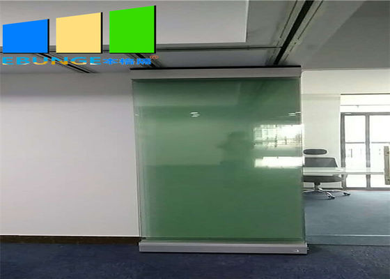 Proyecto movible de cristal moderado de la oficina de la pared de división de desplazamiento que resbala la pared