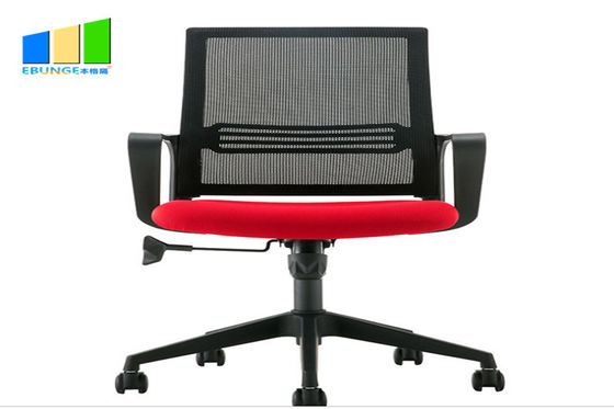 Mediados de silla del personal de Mesh Office Chair Computer Desk de la parte posterior de la tela de eslabón giratorio del negro ejecutivo de la silla