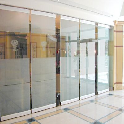 La puerta deslizante movible de EBUNGE moderó la pared de división de vidrio de la oficina