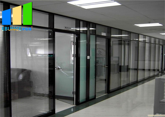 División fija moderada doble de la oficina del marco de aluminio de cristal para el centro de conferencias
