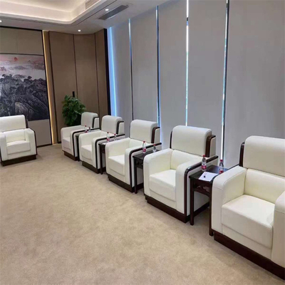 Sofá elegante moderno de la oficina de Rerecence Hall Lobby Lounge Area Leather