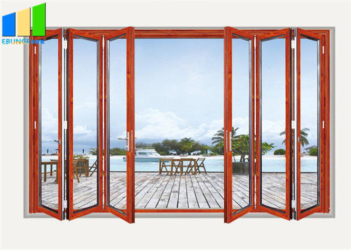 Balcón plegable exterior del estilo que resbala puertas plegables de la división de cristal